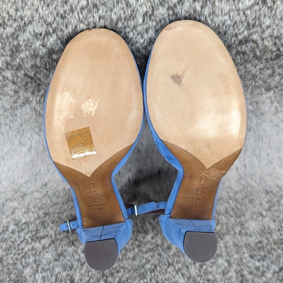 Tabitha Simmons Petra Denim Kidsuede Heel Women's 6 - Picture 10 of 11